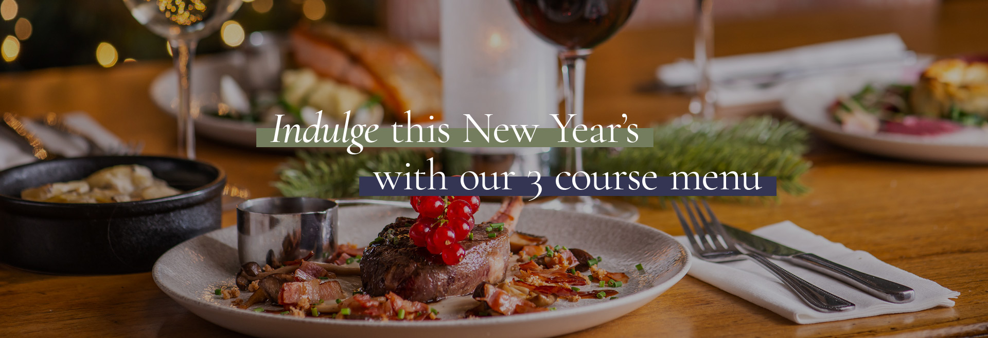 New Year's Menu at The Drayton Arms 